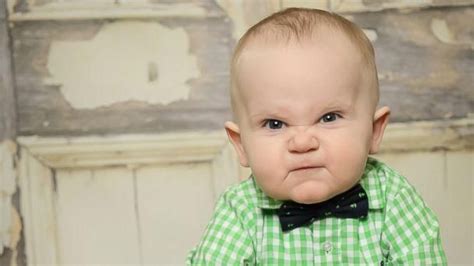 Grumpy Baby Becomes Instant Internet Sensation Grumpy Baby Angry