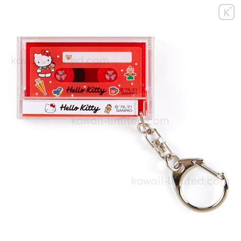 Japan Sanrio Mini Cassette Keychain Hello Kitty Kawaii Limited