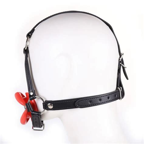 Factory Head Harness With Lip Gag O Ring Open Mouth Oral Sex Gag Bdsm Fetish Bondage Restraints