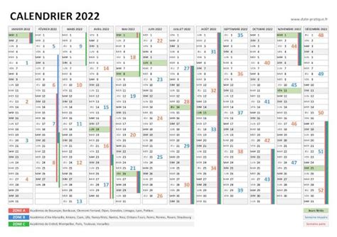 Numéro De Semaine 2022 Liste Et Dates Calendrier 2022 Avec Semaines