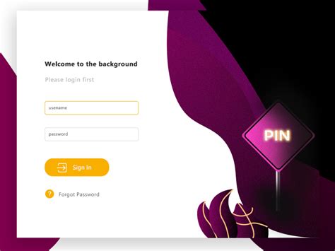 Background Login Page By Kaiyingsai On Dribbble