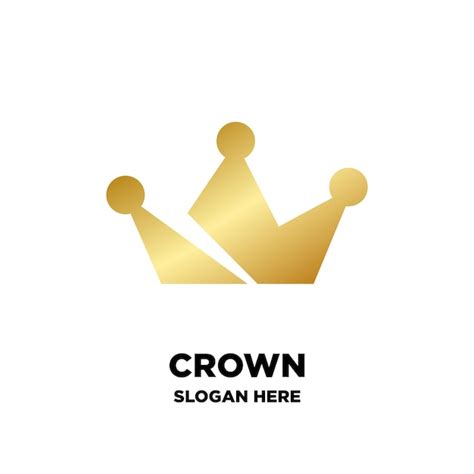Premium Vector Geometric Vintage Creative Crown Abstract Logo Design