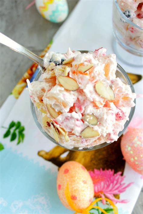 Eddie was eating the fruit salad over the sink straight from the bowl after he ate five fajitas because it was so good. easy fruit salad www.petitfoodie.com | Easter fruit salad ...