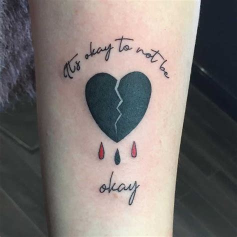 29 Broken Heart Tattoos On Neck Amathsitit