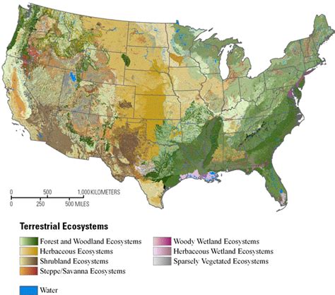 Ecosystem Map Of The United States Map Of The United States