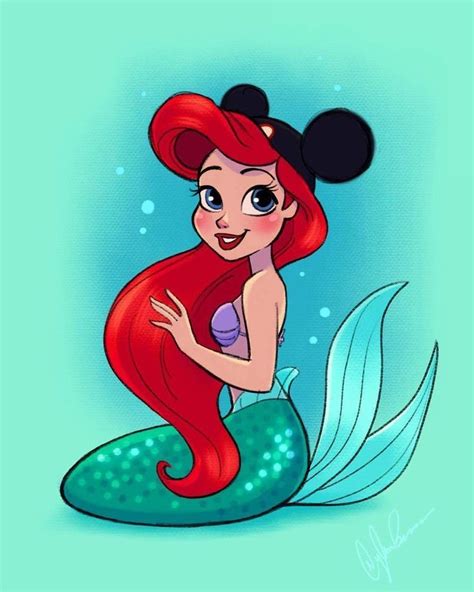 Disney Ariel Drawing Free Download On Clipartmag