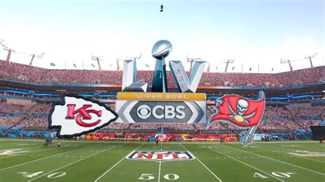 Nfl On Cbs 2021 Super Bowl Lv Kickoff Show Intro Youtube