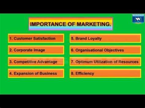 Importance of Marketing - YouTube