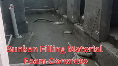Sunken Filling Material Foam Concrete Youtube