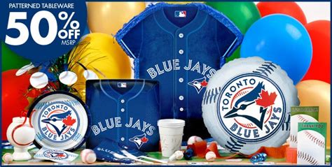 Toronto Blue Jays Party Supplies Party City With Images Blue Jays