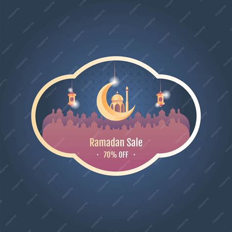 Premium Vector Ramadan Sale Banner Vector Illustration