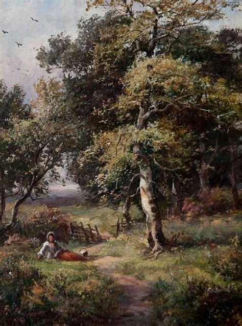 Unknown An English Genre Landscape Painting Late