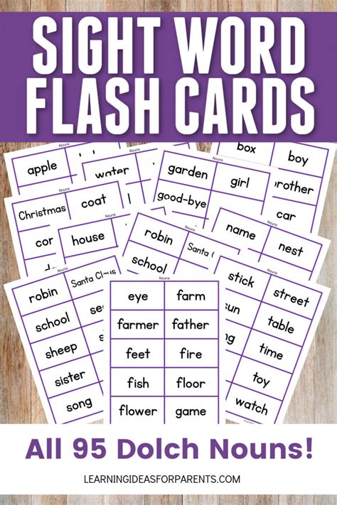 Free Printable Noun Flashcards Printable Templates