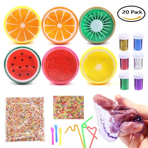 Buy Magic Crystal Slime Putty Toy Soft Rubber Fruit