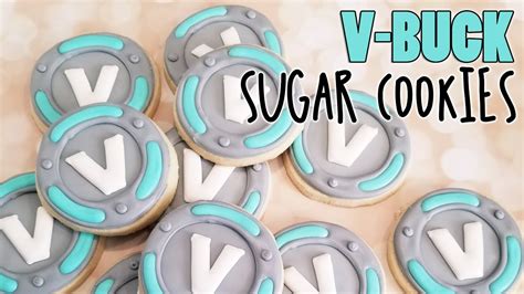 Fortnite V Buck Sugar Cookies On Kookievision Youtube