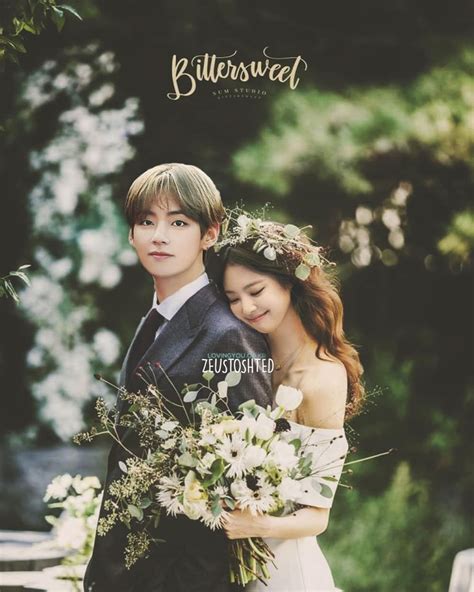 Taehyung And Jisoo Wedding - Cute Images