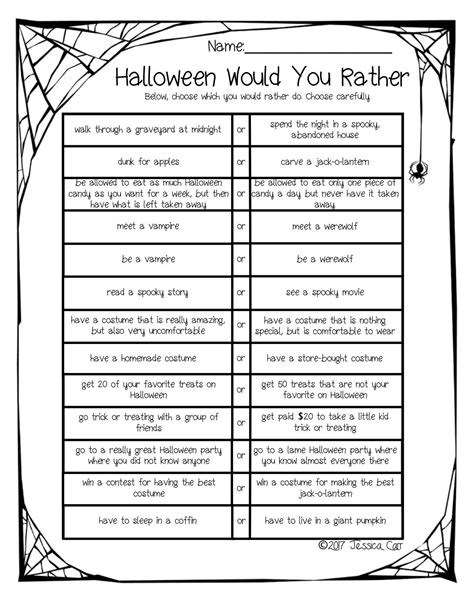 Halloween Would You Rather Halloween Teaching Halloween Elementary