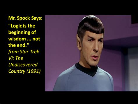 Spock Quotes Logic Meme Quotesgram