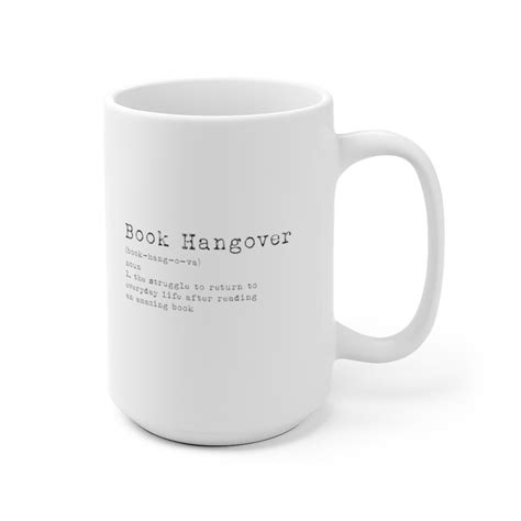 book hangover coffee mug book lover mug reading mug etsy