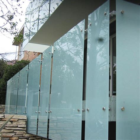 China Factory 10 76mm 12 76mm Clear And Frosted Laminated Glass Canopy Eliterglass