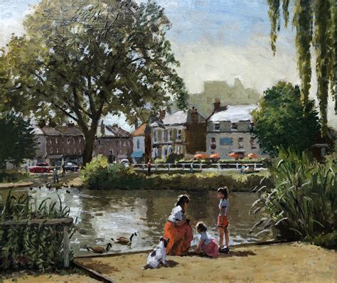 Barnes Pond Summer Sold Riverside Gallery And Framing