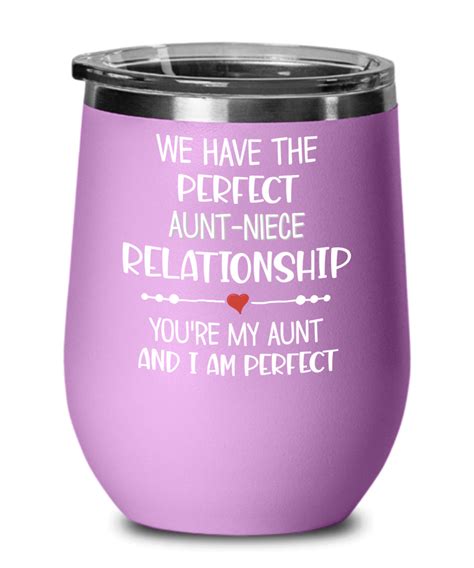 Aunt Gifts From Niece We Have The Perfect Aunt Niece Relationship Wine Tumbler The Improper Mug