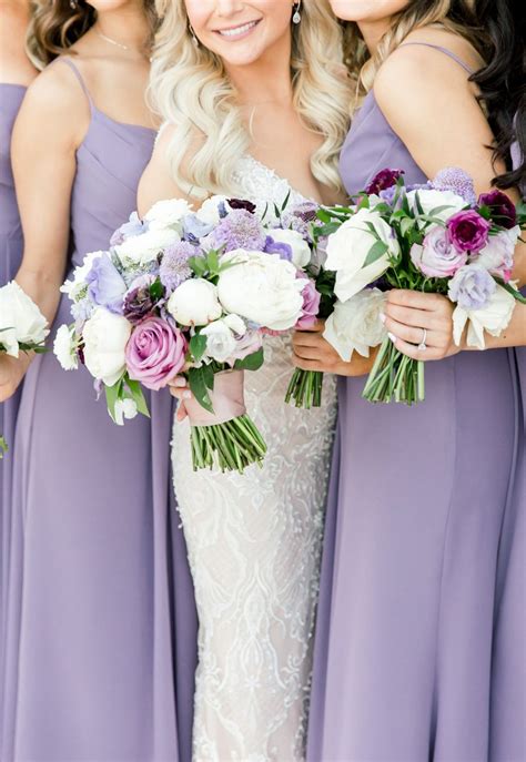 Gallery Glam Modern Wedding In Ivory And Lilac Lilac Wedding Dress