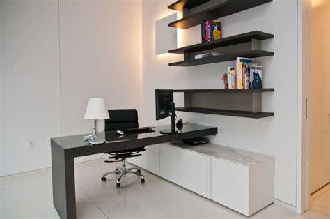 Vanessa Deleon Associates Interior Design Sleek Office Desk Small