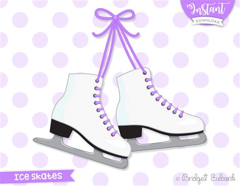 Ice Skates Clipart Ice Skating Clipart Ice Skating Party Etsy