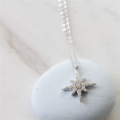 Sterling Silver North Star Necklace By Attic