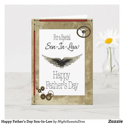 Happy Fathers Day Son In Law Card Zazzle Happy Fathers Day Son
