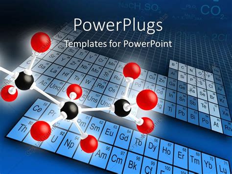 Powerpoint Template Science Concepts Of Molecular Structure With