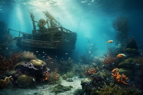 Premium AI Image Underwater Marvels Exploring The Depths Of Ocean LifexA