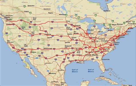 Interstate Map Of Us Interactive