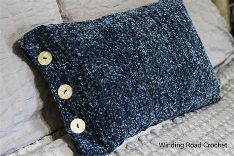 Velvet Crochet Pillow For A Cozy Home Free Pattern Winding Road Crochet