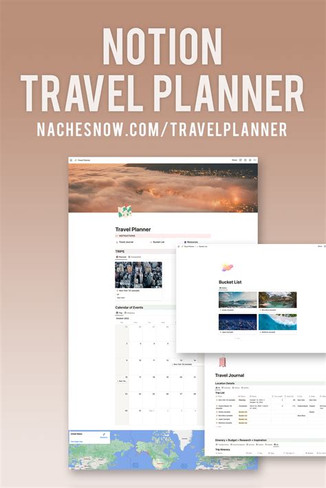 Notion Travel Planner Template: Plan and Manage Your Vacation Itinerary