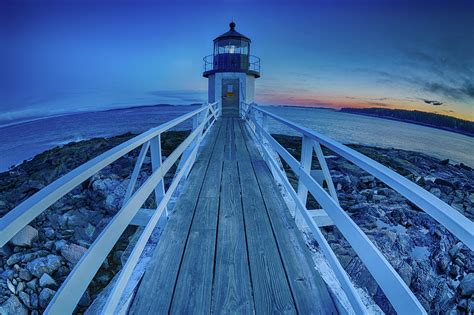 Marshall Point Lighthouse At Sunset Maine Usa Photograph By Kyle Lee