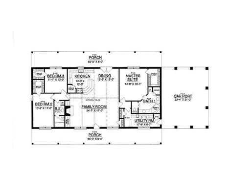 Ranch Style House Plan 3 Beds 2 Baths 2015 Sqft Plan 40 379