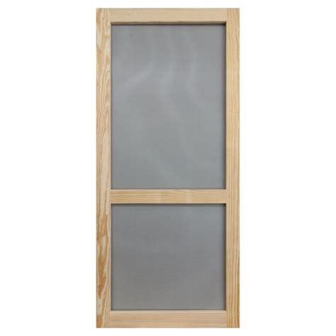 Screen Tight Woodcraft 32 In X 80 In Wood Wood Frame Hinged Single Bar