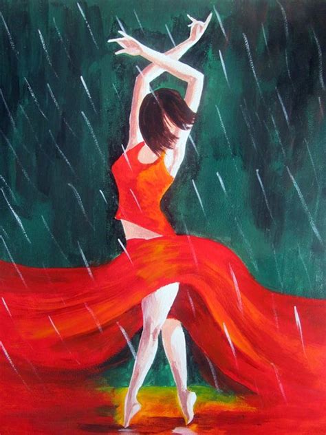 Rain Dance Chaitanya Sohani Paintings And Prints People And Figures