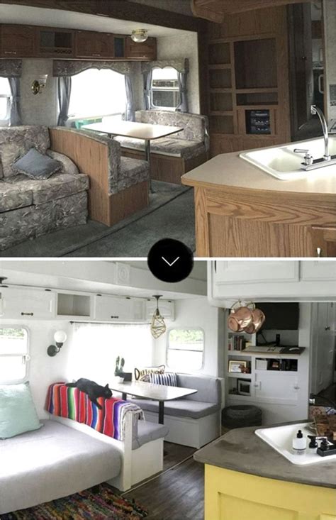 Top 10 Easy Rv Camper Makeover Ideas On A Budget Camper Makeover