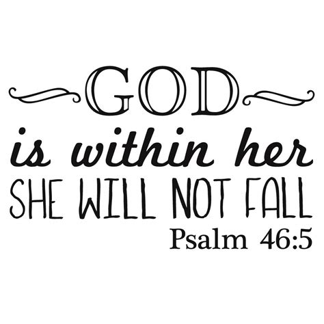 Buy God Is Within Her She Will Not Fall Psalm 465 Carved Vinyl