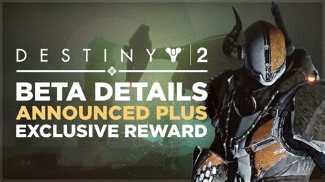 Destiny 2 Beta Details Announced Plus Exclusive Emblem Reward Youtube