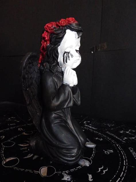 Creepy Crying Angel Statue Etsy Angel Statues Crying Angel Statue