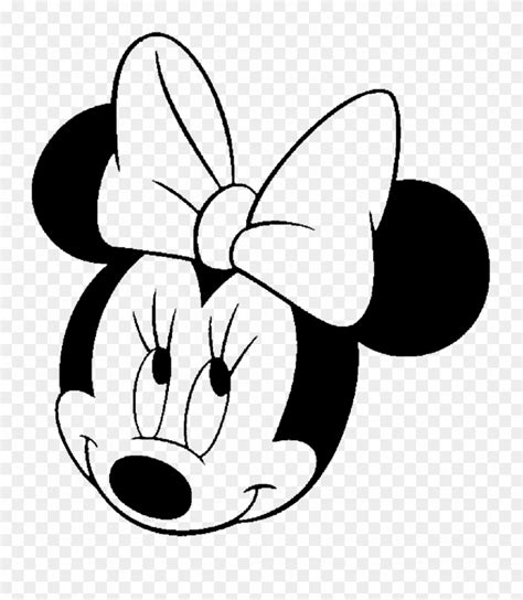 Download Minnie Mouse Clip Art Black And White Free Clipart Small