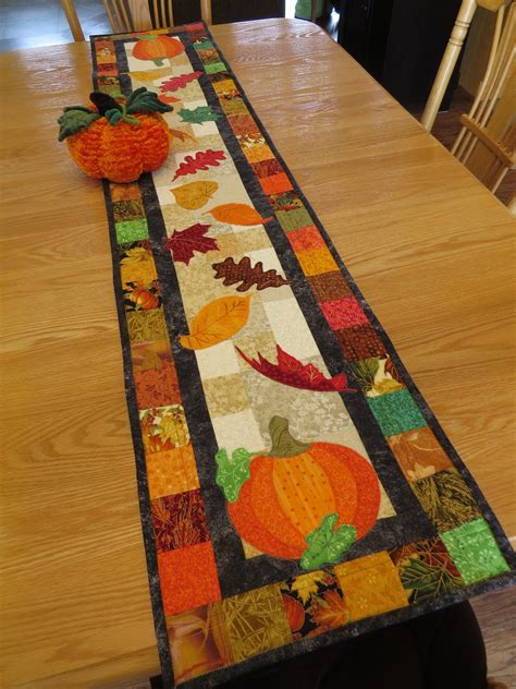 Autumn Quilted Table Runner