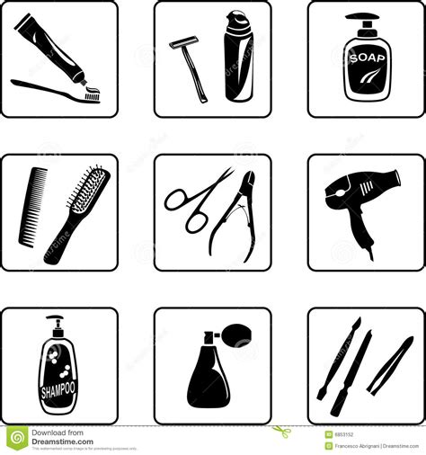 Personal Hygiene Objects Stock Vector Illustration Of
