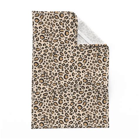 Animal Print Tea Towel Leopard Print By Charlottewinter Etsy