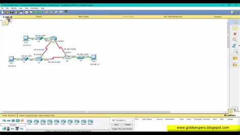 Packet Tracer Configuring Ospfv In A Single Area Youtube
