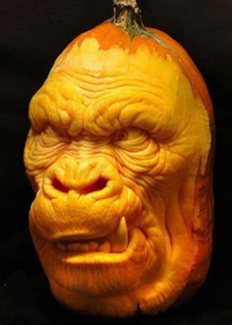 Pumpkin Carvings Monkey Pbh2
